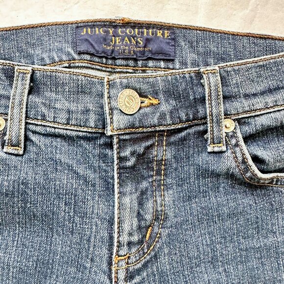 Juicy Couture low rise long bootcut jeans Sz 26 - Picture 4 of 6